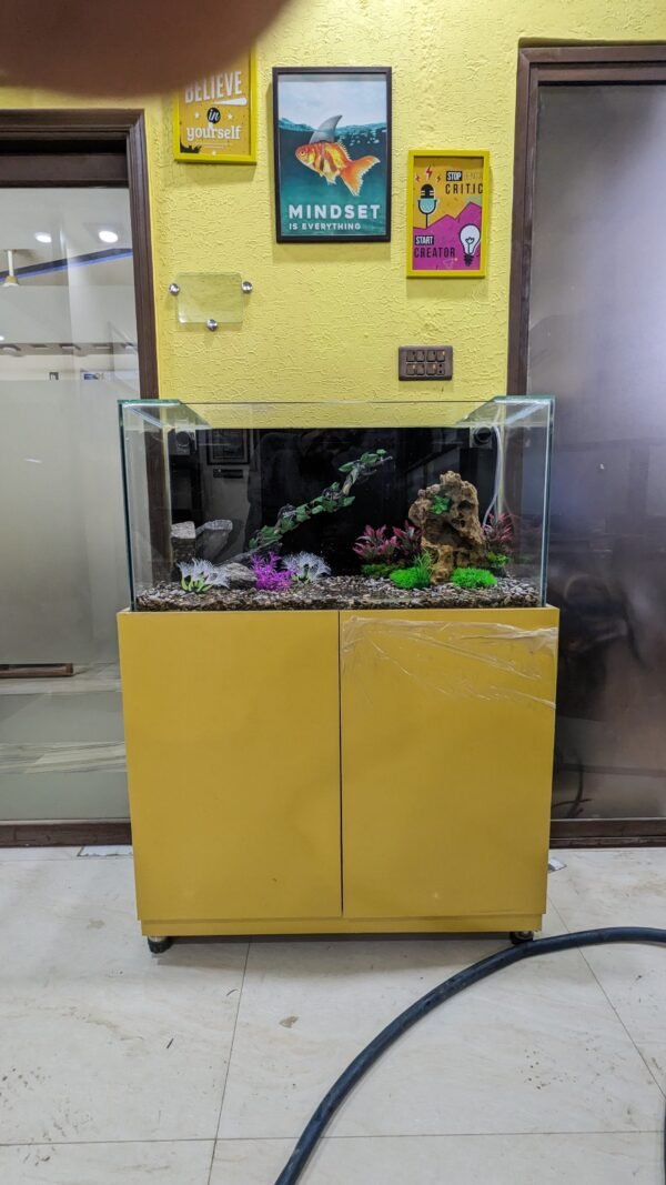 3ft Aquarium in yellow and black theme - Image 2