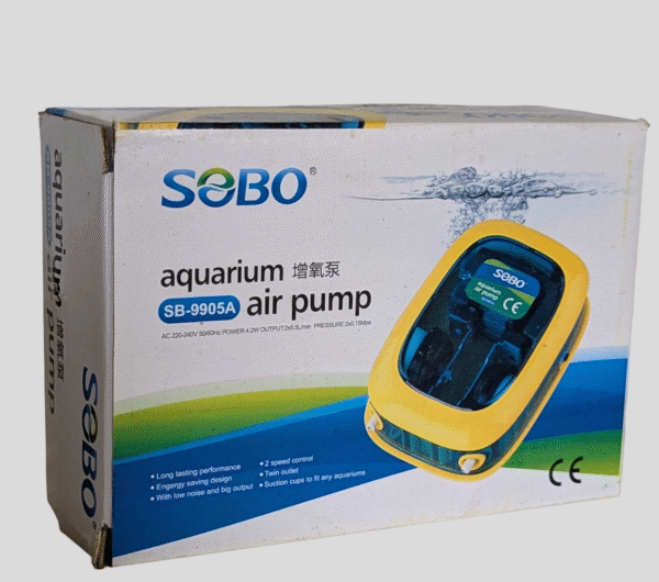 Aquarium Airpump SB 9905A (Dual Nozzel) - Image 2